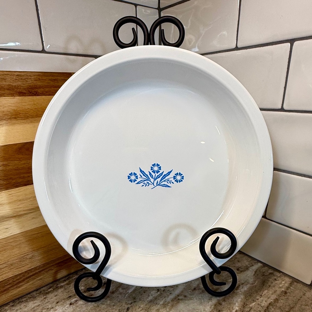 🥧 Vintage Corning Ware Cornflower Blue Pie Plate Dish • P‑309 💙